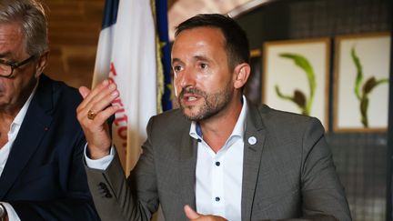 Nicolas Lacroix,  président Les Républicains du Conseil départemental de la Haute-Marne, le 26 août 2022. (MICHAEL DESPREZ / MAXPPP)