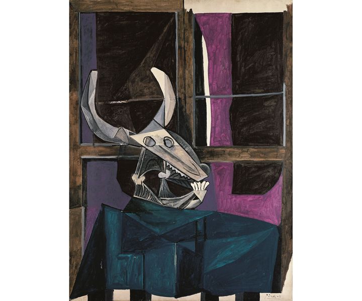 Picasso, "Nature morte au crâne de taureau", 5 avril 1942 /&nbsp; photo Walter Klein, Düsseldorf (© Succession Picasso 2019 / VG Bild-Kunst, Bonn 2019)