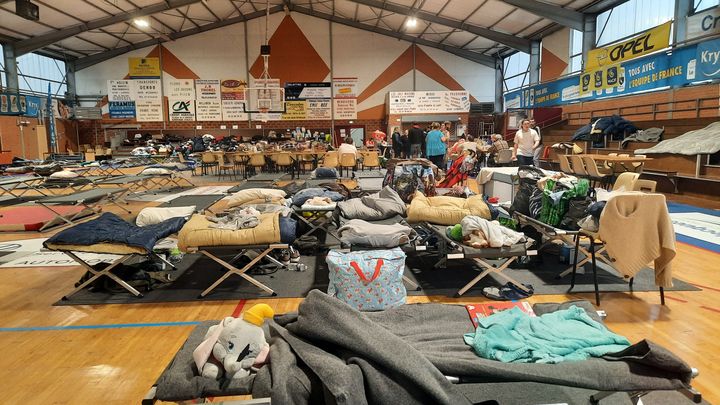 La commune de Blendecques accueille les sinistrés dans le gymnase. (GILLES GALLINARO)