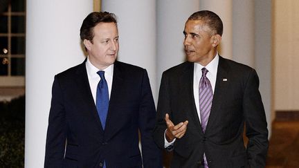 &nbsp; (Le président américain Barack Obama a reçu le Premier ministre britannique David Cameron © Maxppp)