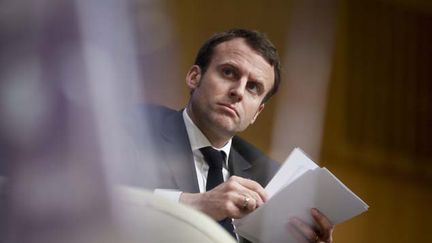 &nbsp; (Emmanuel Macron, ministre de l'économie, de l'industrie et du numérique, ici aux Etats généraux du Conseil national des professions de l'automobile, en mars dernier © MaxPPP)