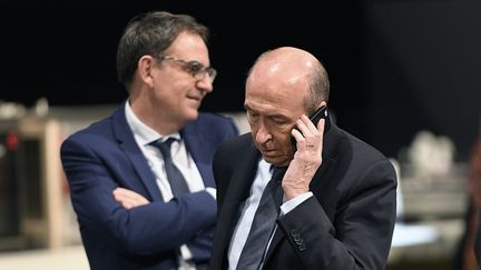 David Kimelfeld et Gérard Collomb en janvier 2019.&nbsp; (PHOTO MAXIME JEGAT / MAXPPP)