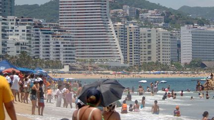 La plage d'Acapulco (Mexique), le 29 juillet 2012. (ALEJANDRINO GONZÁLEZ / NOTIMEX)