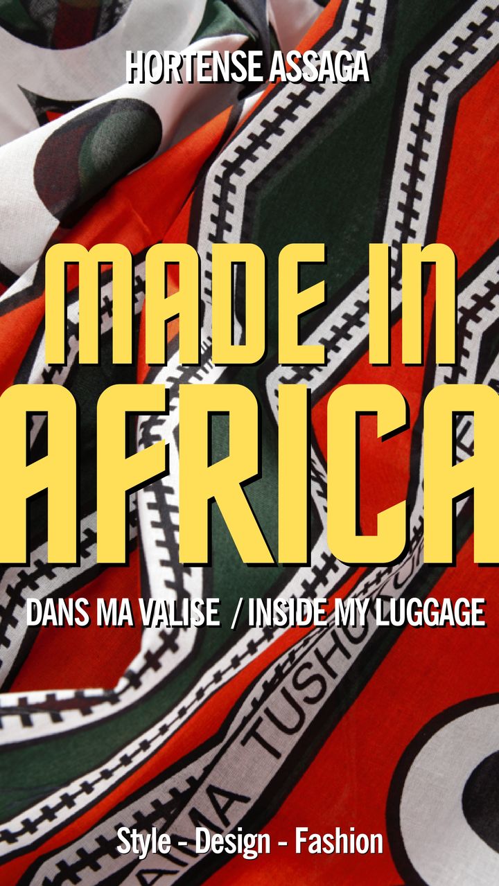 Couverture du livre "Made in Africa - Dans ma valise" signé Hortense Assaga. (JEAN-PIERRE NAPKANE ET PATRICE BONDURAND - "MADE IN AFRICA")