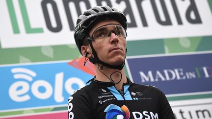 Romain Bardet sur le Giro, le 9 octobre 2021. (MARCO BERTORELLO / AFP)