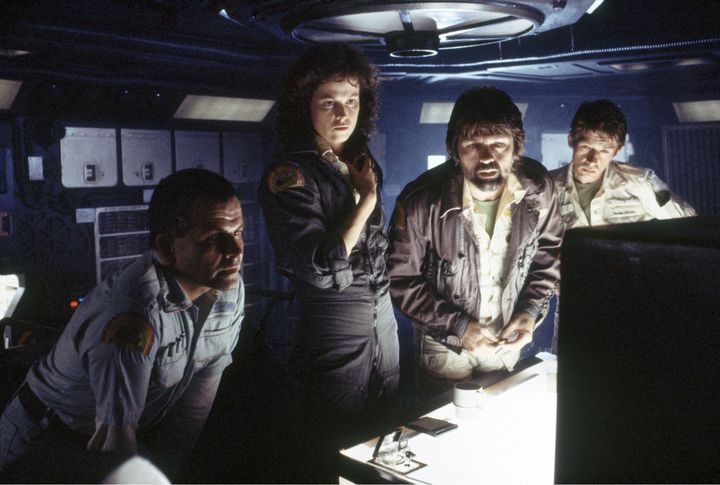 &nbsp;Ian Holm, Sigourney Weaver, Tom Skerritt et John Hurt dans Alien.&nbsp; (TWENTIETH CENTURY FOX FILM CORPO)