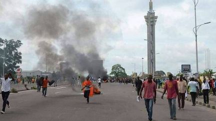 Une rue de Kinsasha au matin du 30 novembre 2017, suite à l'appel à manifester contre Kabila. (Voice of Congo)