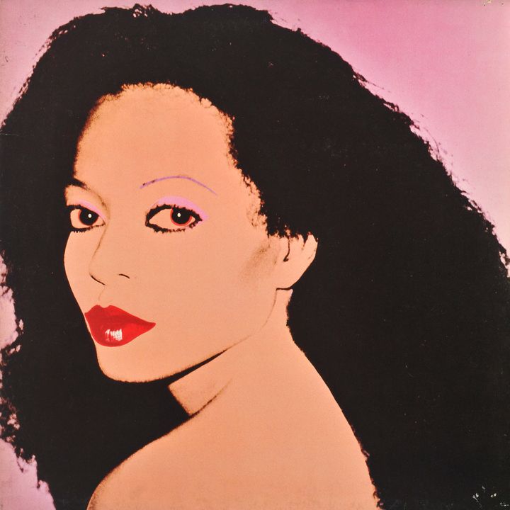 Diana Ross, Silk electric, pochette de disque, 1982.  
 (The Andy Warhol Foundation for the Visual Arts, Inc.)