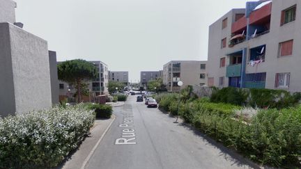 L'homicide a eu lieu dans la rue Pierre-et-Marie-Curie, le 20 mars 2014, &agrave; Vitrolles (Bouches-du-Rh&ocirc;ne). (GOOGLE MAPS / FRANCETV INFO)