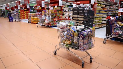 L'inflation alimentaire ne baissera pas avant septembre au mieux (photo d'illustration). (THOMAS SAMSON / AFP)