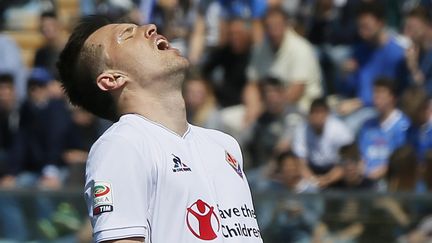 La déception du joueur de la Fiorentina, Josip Ilicic (FABIO MUZZI / ANSA)