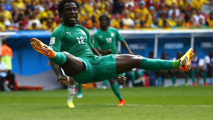 L'Ivoirien&nbsp;Wilfried Bony lors du match C&ocirc;te d'Ivoire - Colombie &agrave; Brasilia, le 19 juin 2014. (EDDIE KEOGH / REUTERS)