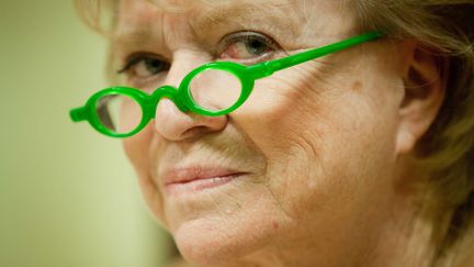 L'eurod&eacute;put&eacute;e &eacute;cologiste Eva Joly, le 20 avril 2012 &agrave; Paris. (REVELLI-BEAUMONT / SIPA)