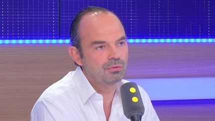 Édouard Philippe,&nbsp;maire&nbsp;Les&nbsp;Républicains du Havre, sur franceinfo samedi 8 octobre (RADIO FRANCE / CAPTURE D'ÉCRAN)