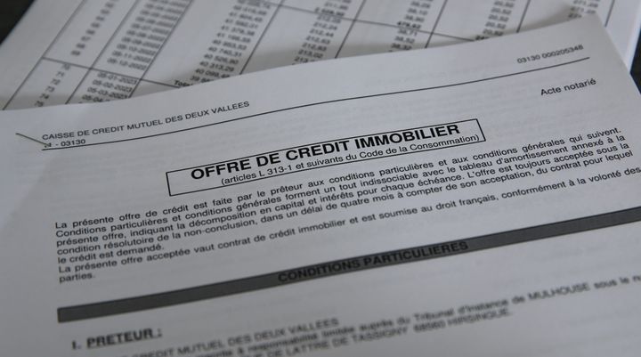 Une offre de prêt immobilier. Image d'illustration. (MAXPPP)