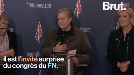 Ancien conseiller de Donald Trump et figure de l’ultra-droite américaine, Steve Bannon était l’invité du congrès du Front national à Lille le samedi 10 mars.