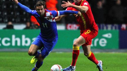 Darijo Srna sous le maillot de la Croatie. (GEOFF CADDICK / EPA)