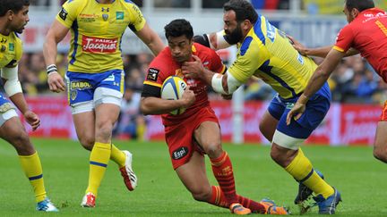 Lifeimi Mafi (Perpignan) pris à Clermont (THIERRY ZOCCOLAN / AFP)