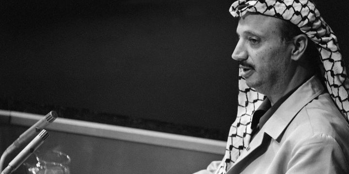 Yasser Arafat à la tribune de l'Onu (AFP)