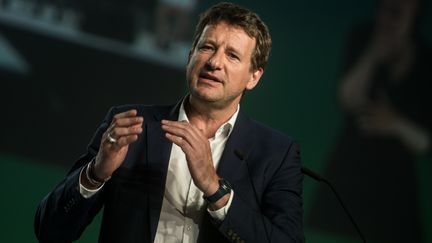 La tête de liste d'EELV aux élections européennes, Yannick Jadot, à Lyon, le 10 avril 2019. (NICOLAS LIPONNE / NURPHOTO / AFP)