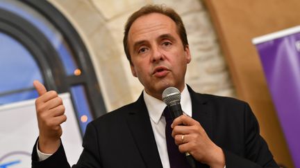 Le président de l'UDI Jean-Christophe Lagarde&nbsp;s'exprime à Montélimar le 22 septembre 2016. (CITIZENSIDE/CHRISTOPHE ESTASSY / AFP)