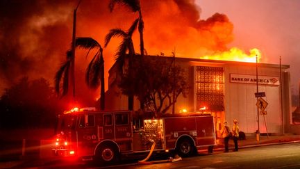 Los Angeles (Californie) en proie aux flammes, le 9 janvier 2025. (JOSH EDELSON / AFP)