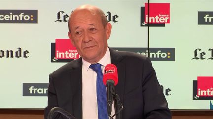 Jean-Yves Le Drian, ministre de l'Europe et des Affaires étrangères, invité de France Inter-franceinfo-Le Monde dimanche 2 septembre. (RADIO FRANCE)