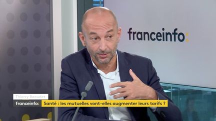 Thierry Beaudet, président de la Mutualité française, sur franceinfo mardi 15 septembre. (RADIO FRANCE)