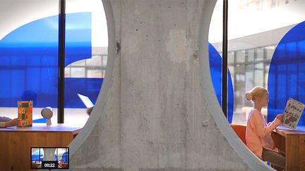 Un espace de la Bibliothèque Niemeyer du Havre, inaugurée le 2 novembre 2015.
 (Ville du Havre)