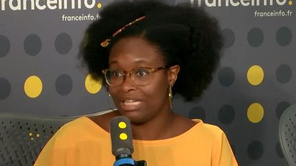 Sibeth Ndiaye était l'invitée de franceinfo mercredi 27 novembre. (FRANCEINFO / RADIOFRANCE)