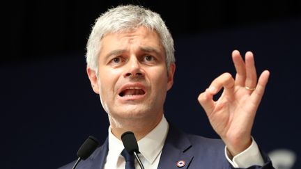 Laurent Wauquiez, le 30 juin 2018 à Menton, (Alpes-Marîtimes).&nbsp; (VALERY HACHE / AFP)