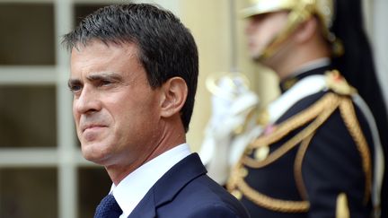 Le Premier ministre Manuel Valls, &agrave; Matignon, &agrave; Paris, le 2 septembre 2014. (BERTRAND GUAY / AFP)