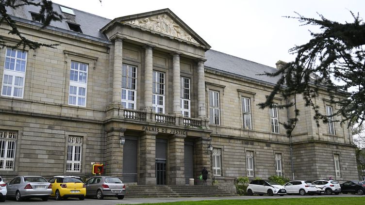 The Saint-Brieuc courthouse (Côtes-d'Armor), April 3, 2023. (VINCENT MICHEL / MAXPPP)