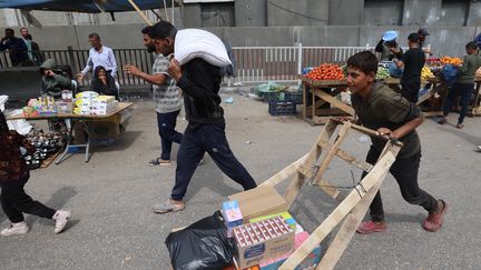 Dans la bande de Gaza le 7 avril 2024. Photo d'illustration (MOHAMMED ABED / AFP)