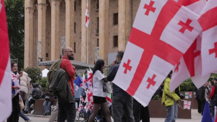 Géorgie : ultimes manifestations avant le vote de la loi sur l'influence étrangère (FRANCEINFO)