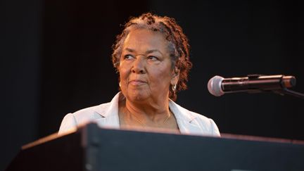 L'organiste Rhoda Scott le 20 juillet 2018 au Nice Jazz Festival (ROLAND MACRI / MAXPPP)