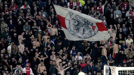 Des supporters de l'Ajax au stade Johan Cruijff assistent au match Ajax contre Tottenham à Amsterdam, le 8 mai 2019. (SOCCRATES IMAGES / GETTY IMAGES EUROPE)