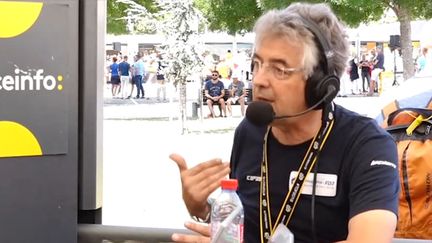 Marc Madiot, le directeur de l'équipe Groupama-FDJ, affirme que les réactions négatives du public envers l'équipe de Geraint Thomas et Chris Froome sont compréhensibles. (FRANCEINFO)