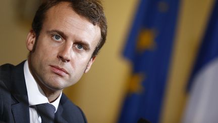 Le ministre de l'Economie, Emmanuel Macron, le 20 octobre 2014 &agrave; Berlin (Allemagne). (© THOMAS PETER / REUTERS / X02624)