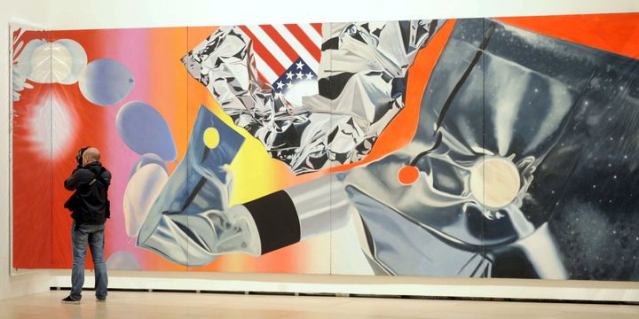 "Flamingo Capsule" de James Rosenquist au Guggenheim de Bilbao (Espagne) en février 2010
 (Miguel Tona / EPA / MaxPPP)