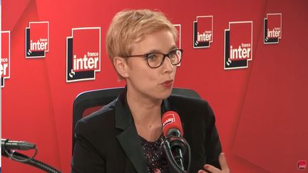 Clémentine Autain, députée La France Insoumise, le 28 mai 2019 sur France Inter (capture écran). (FRANCEINTER)