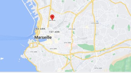 Le 3e arrondissement de Marseille (Bouches-du-Rhône). (CAPTURE D'ECRAN GOOGLE MAPS)