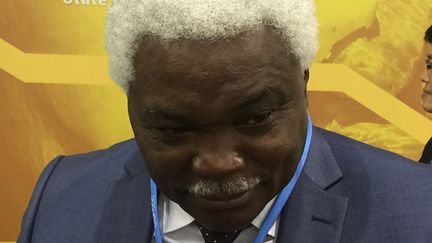 Jean-Pierre Elong Mbassi, le sécrétaire général du CGLUA, à la COP23, le 14 novembre 2017. (Géopolis/FG)