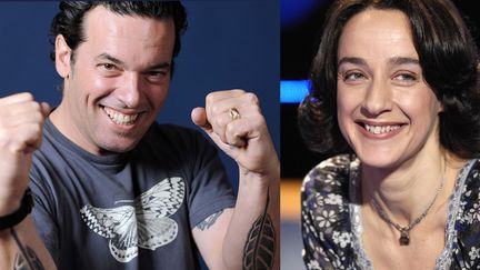 Joseph Boyden et Carole Zalberg, lauréats du prix Littérature-monde
 (BALTEL/SIPA (à gauche) et STEPHANE DE SAKUTIN / AFP (à droite))