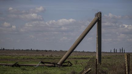 Le champs de bataille dans la région de Kherson, dans le sud-est de l'Ukraine. (METIN AKTAS / ANADOLU AGENCY)