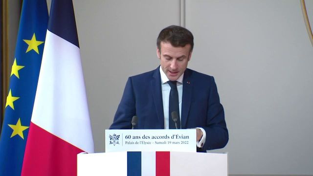 60e anniversaire des Accords d'Evian : le discours d'Emmanuel Macron