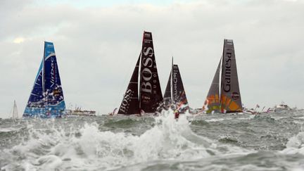 Le départ de la 7e édition du Vendée Globe, donnée à 13h02 le samedi 10 novembre 2012