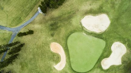 Photo de drone d'un parcours de golf. (Illustration) (GETTY IMAGES)