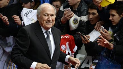 &nbsp; (Joseph Blatter, candidat à sa propre succession à la présidence de la Fifa aura trois rivaux pour l'élection prévue le 29 mai prochain © MaxPPP)