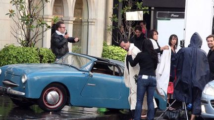 Tournage de la comédie &quot;Le bonheur n&#039;arrive jamais seul&quot;, rue de la Paix à Paris
 (DR)